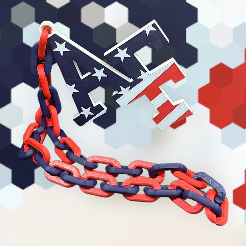 Recently completed custom chain necklace print