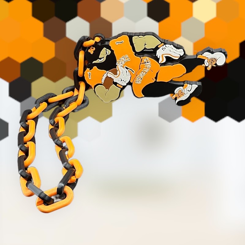 Recently completed custom chain necklace print